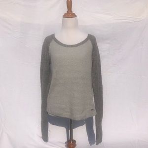 Hollister grey baseball sweater w/ sparkle details